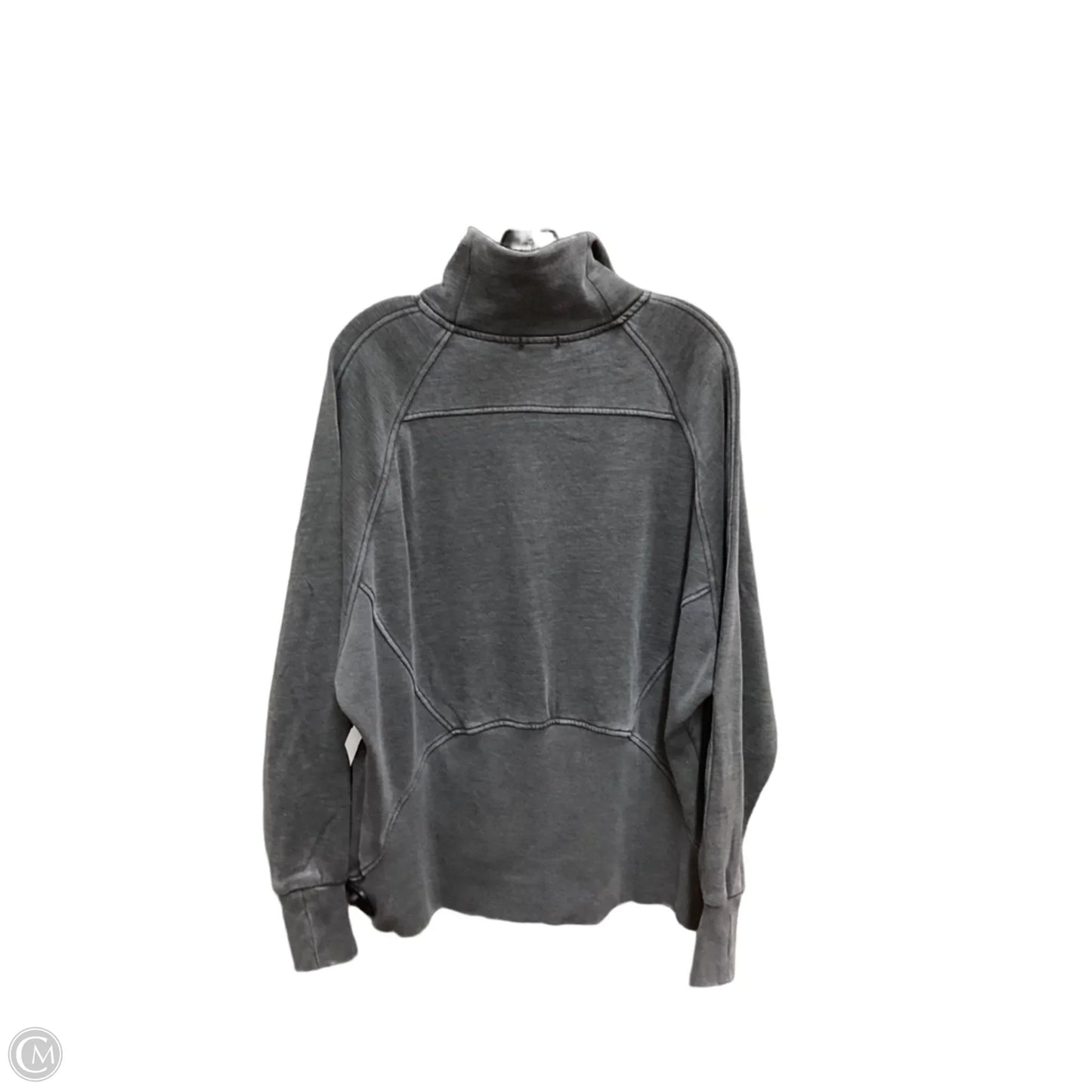 Sweatshirt Collar By Clothes Mentor In Grey, Size: M