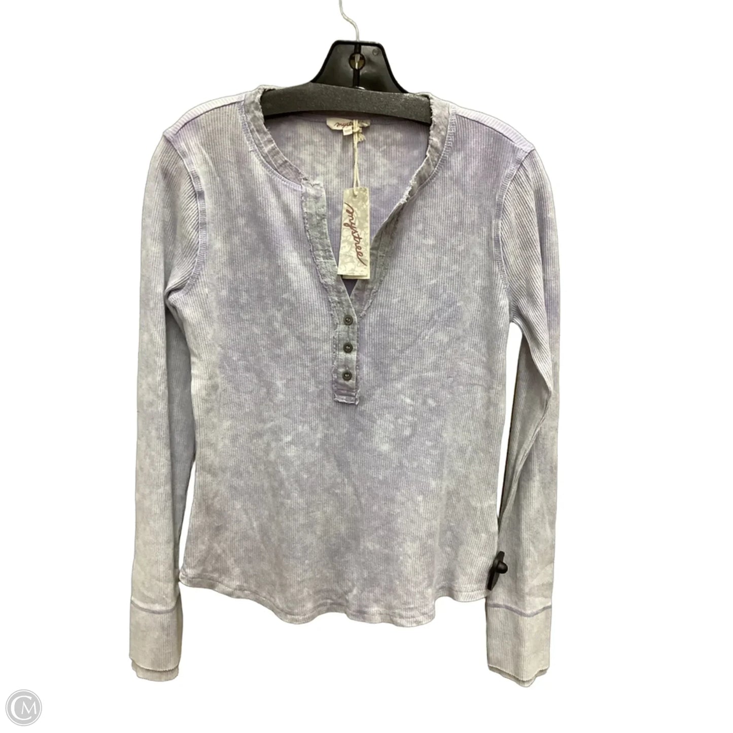 Top Long Sleeve By Mystree In Purple, Size: M