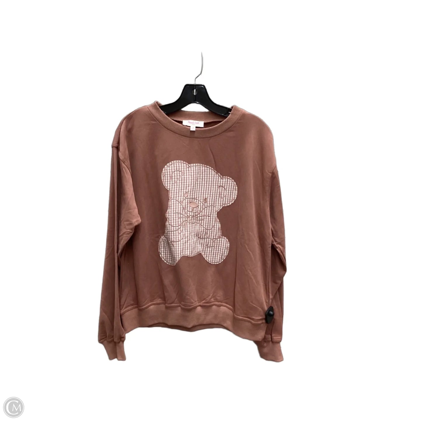 Sweatshirt Crewneck By Peach Love Cream California In Brown, Size: M