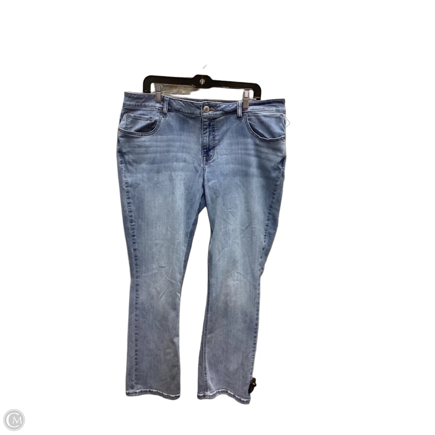Jeans Straight By Maurices In Blue Denim, Size: 18