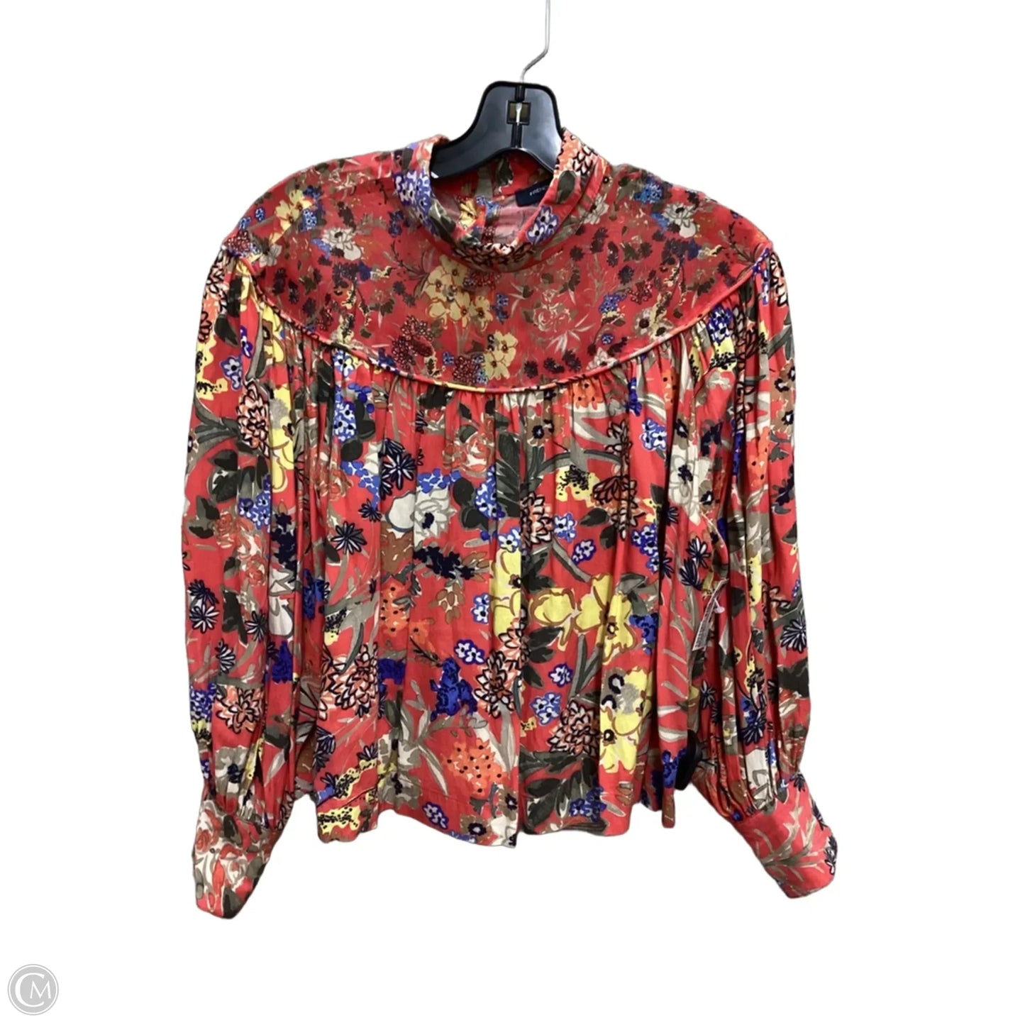 Blouse Long Sleeve By French Connection In Floral Print, Size: Xs