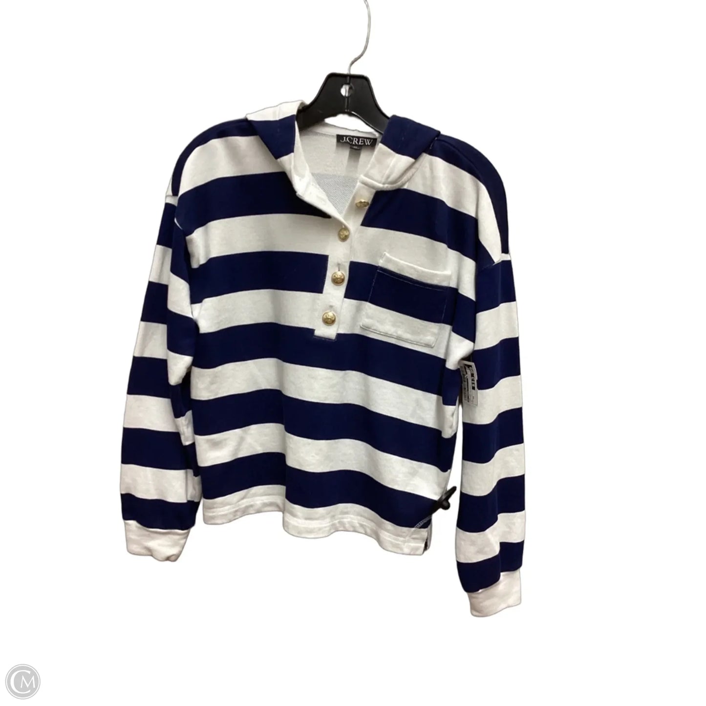 Top Long Sleeve By J. Crew In Striped Pattern, Size: Xs