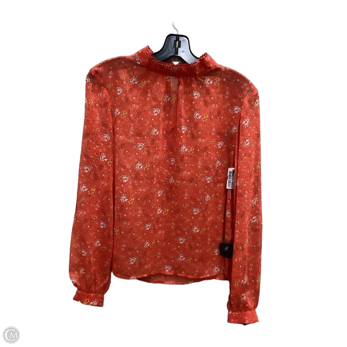 Blouse Long Sleeve By French Connection In Orange, Size: Xxs