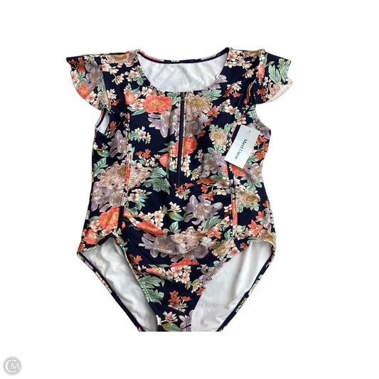 Swimsuit By Clothes Mentor In Floral Print, Size: 2x