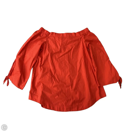 Top Long Sleeve By Free People In Orange, Size: S