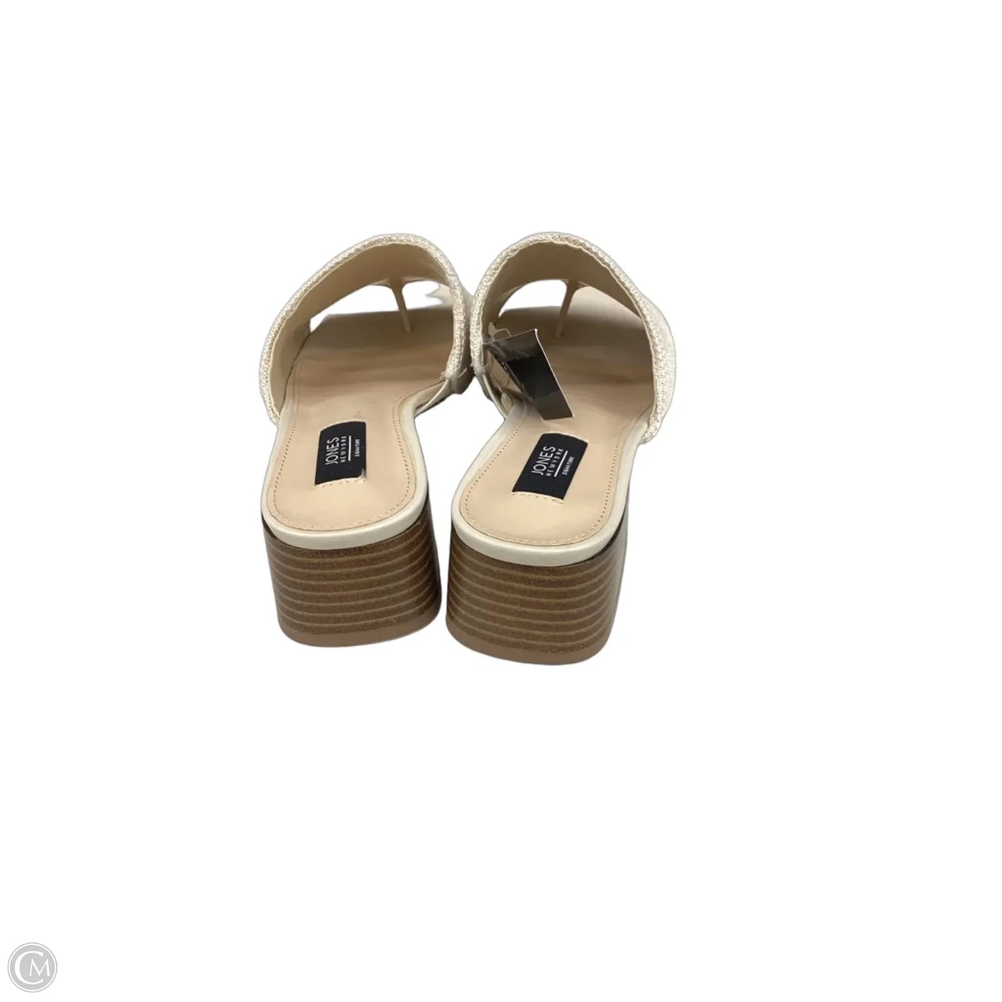 Sandals Heels Block By Jones New York In Cream, Size: 8.5