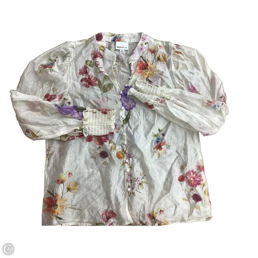 Blouse Long Sleeve By Bailey 44 In Floral Print, Size: S