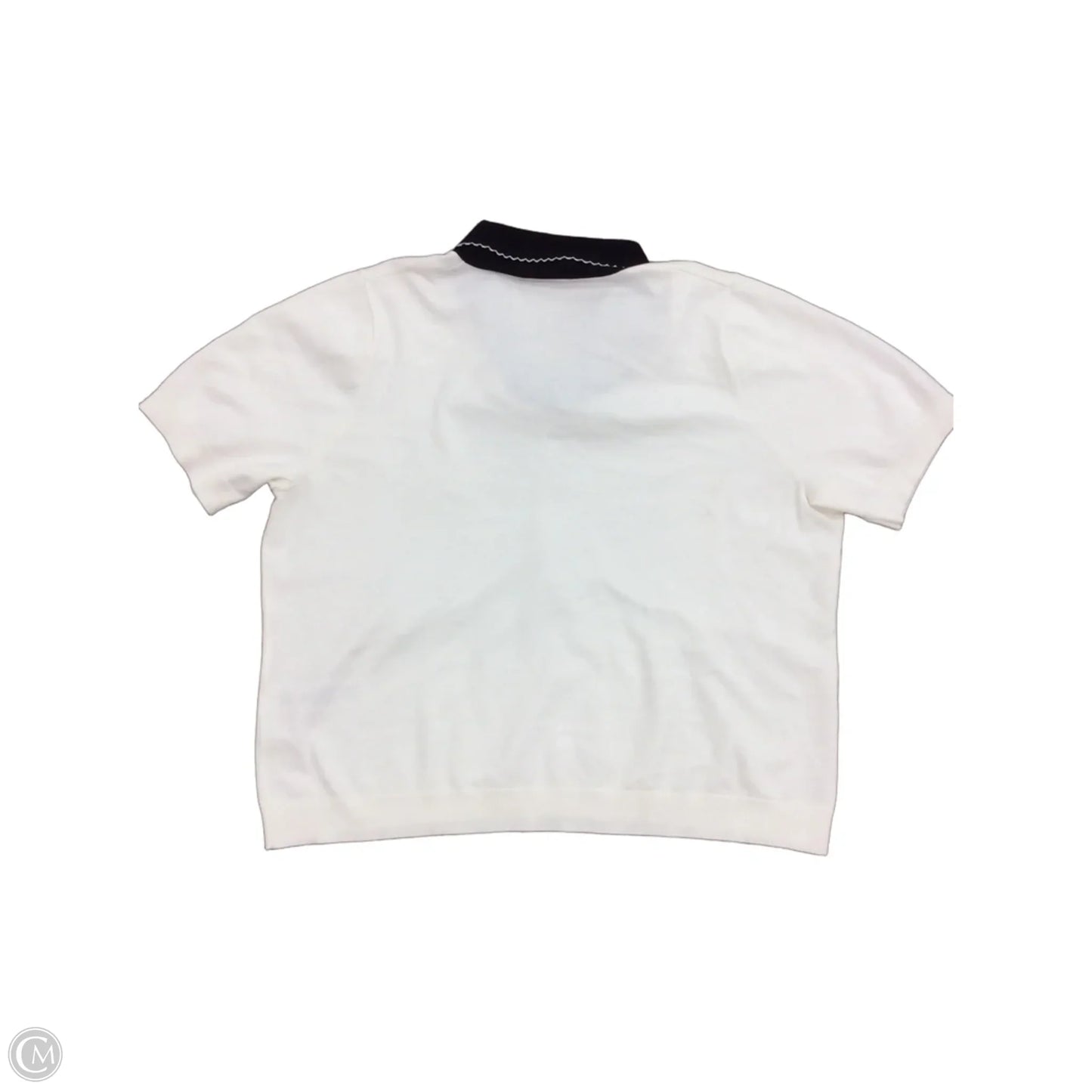 Sweater Short Sleeve By Adrianna Papell In Cream, Size: Xl