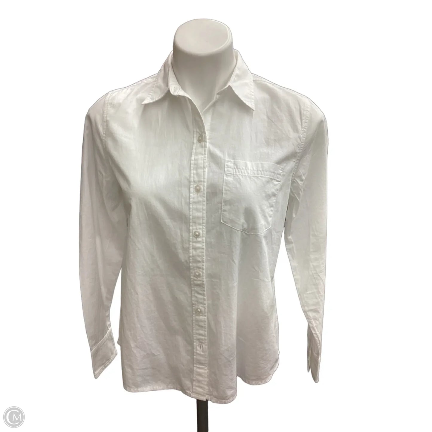 Top Long Sleeve By Old Navy In White, Size: Xs