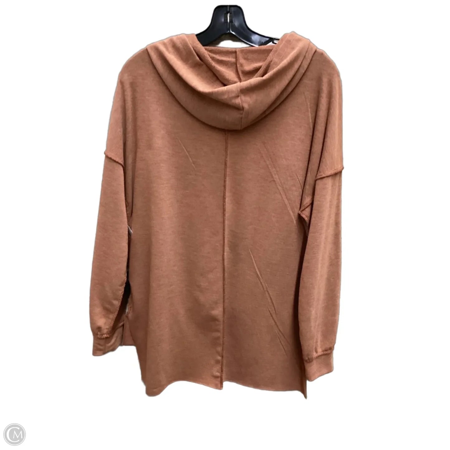 Top Long Sleeve By Haptics In Brown, Size: M