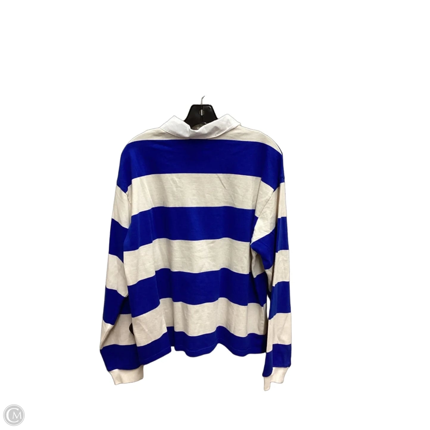 Top Long Sleeve By Clothes Mentor In Striped Pattern, Size: M
