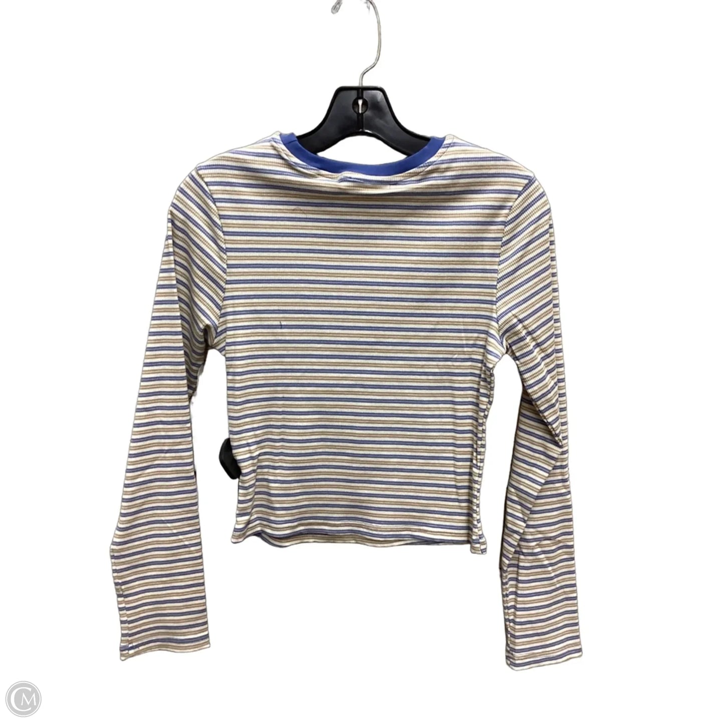 Top Long Sleeve By Clothes Mentor In Striped Pattern, Size: M