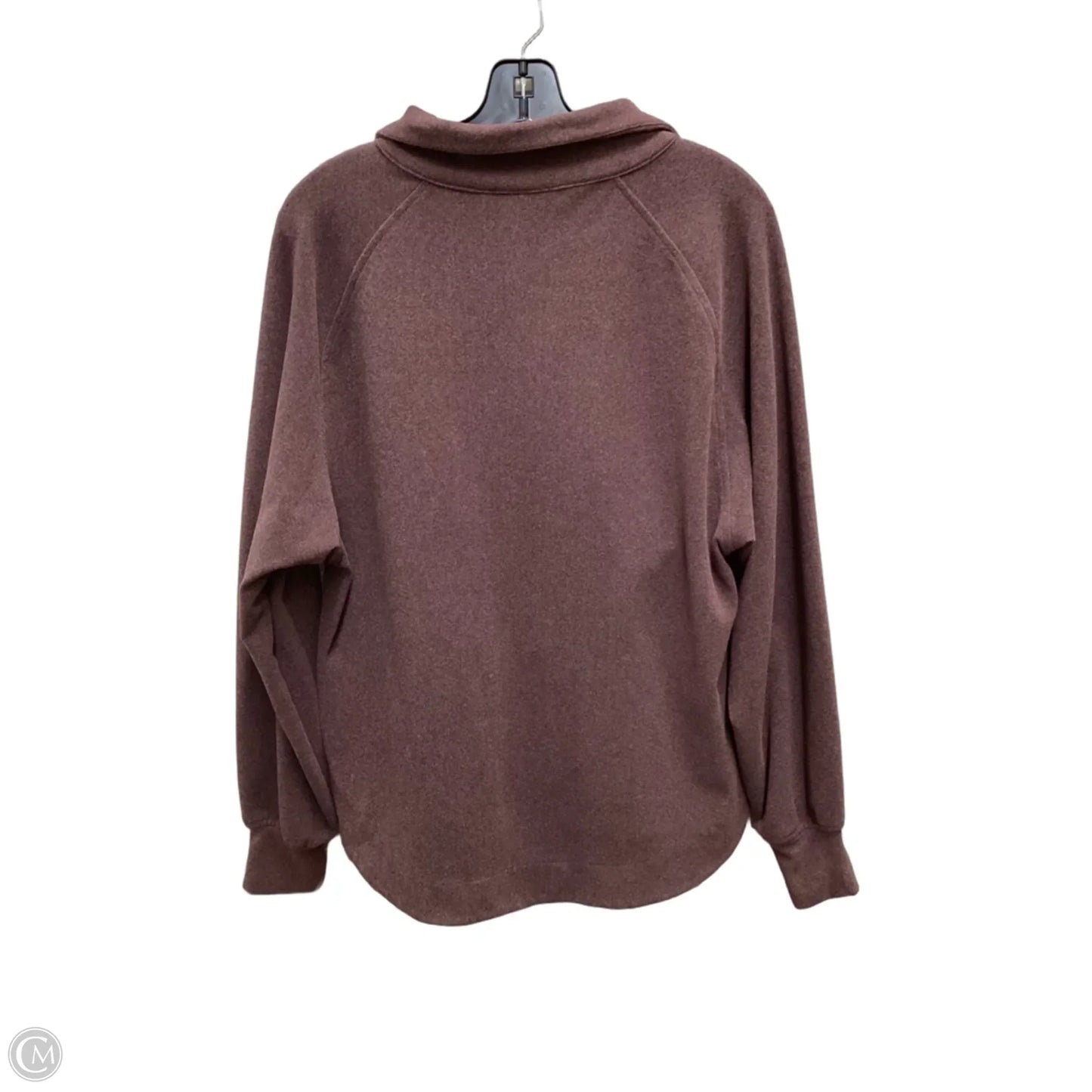 Top Long Sleeve By Rae Mode In Maroon, Size: S