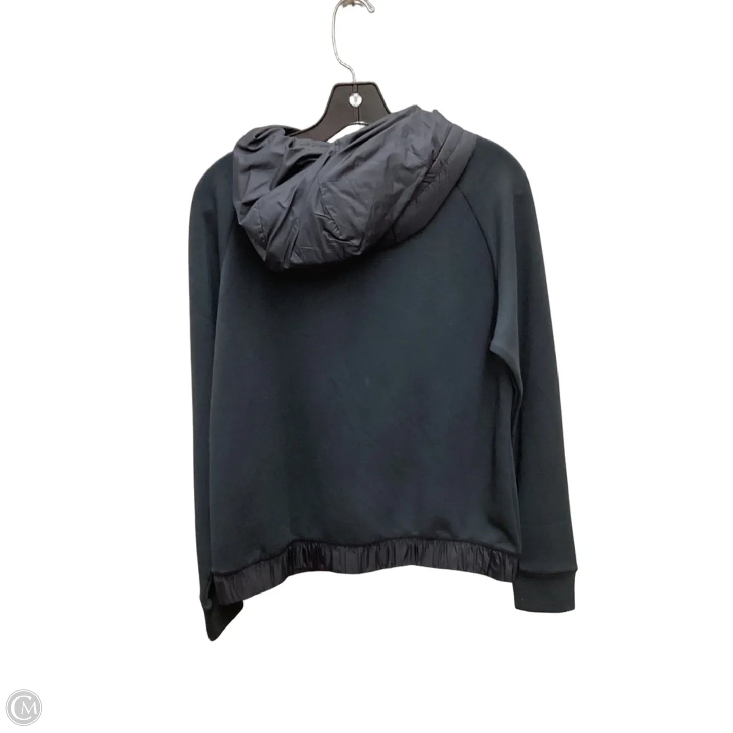 Athletic Top Long Sleeve Hoodie By Mono B In Black, Size: M