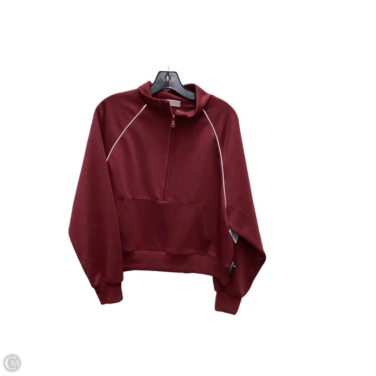 Top Long Sleeve By New In In Maroon, Size: M