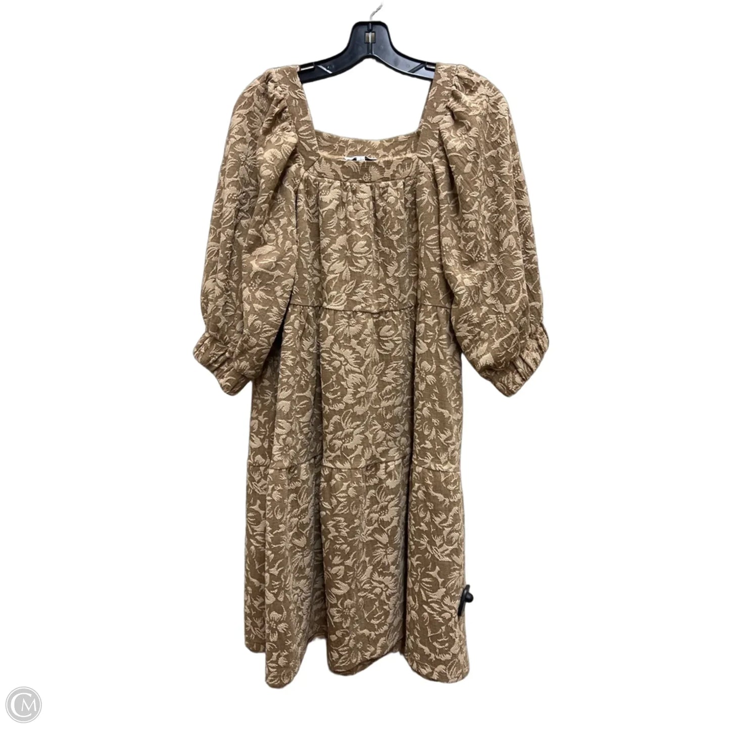 Dress Casual Midi By Polagram In Tan, Size: S