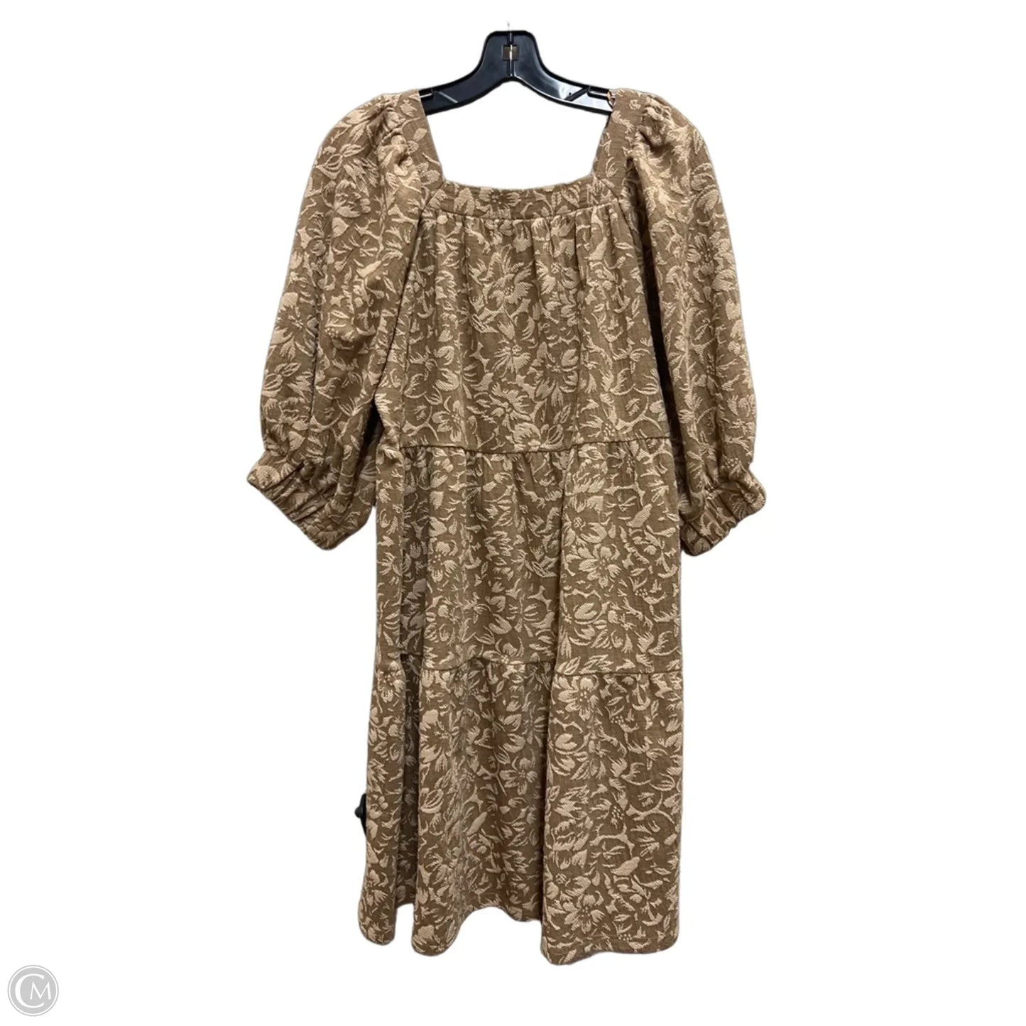 Dress Casual Midi By Polagram In Tan, Size: S