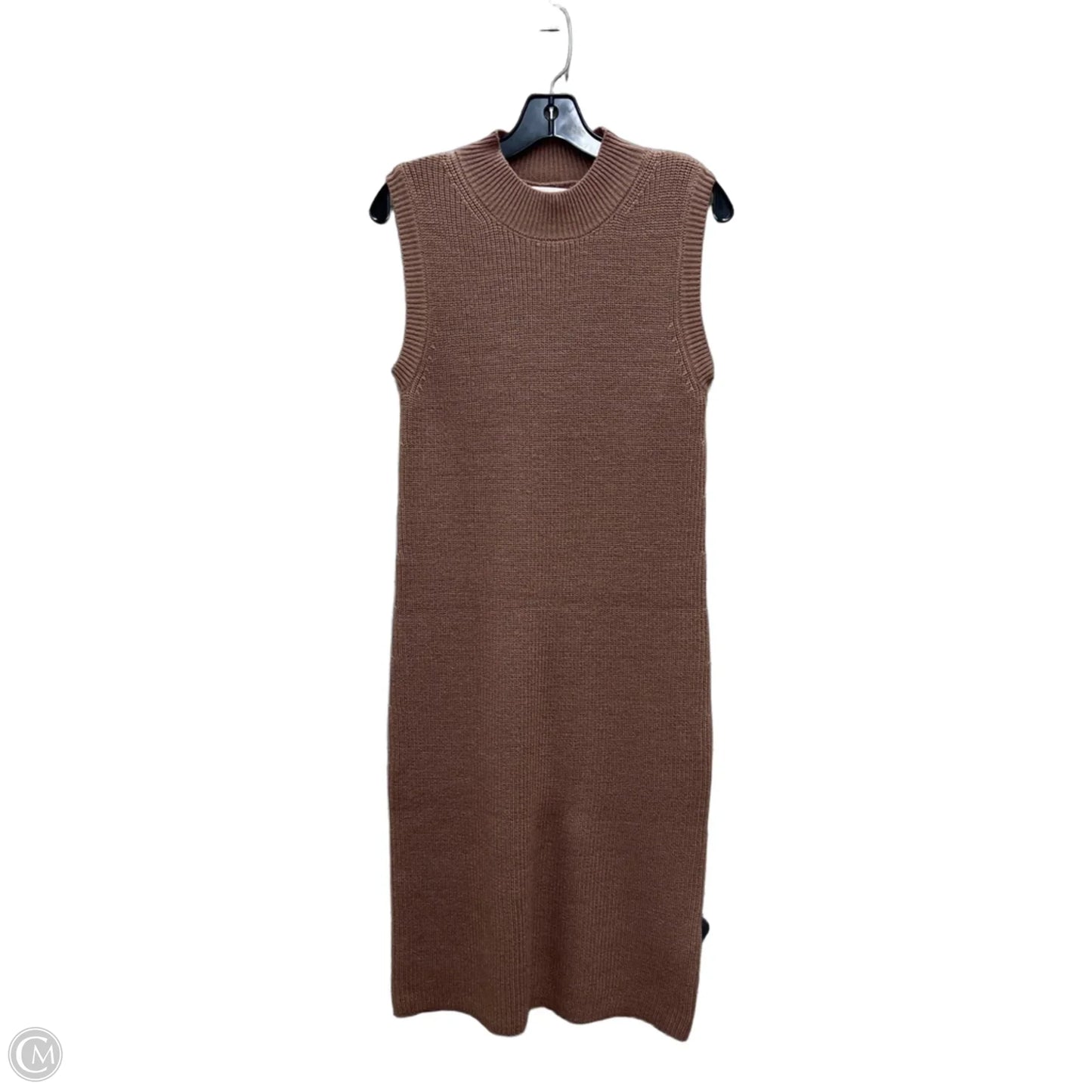 Dress Sweater By Be Cool In Brown, Size: S