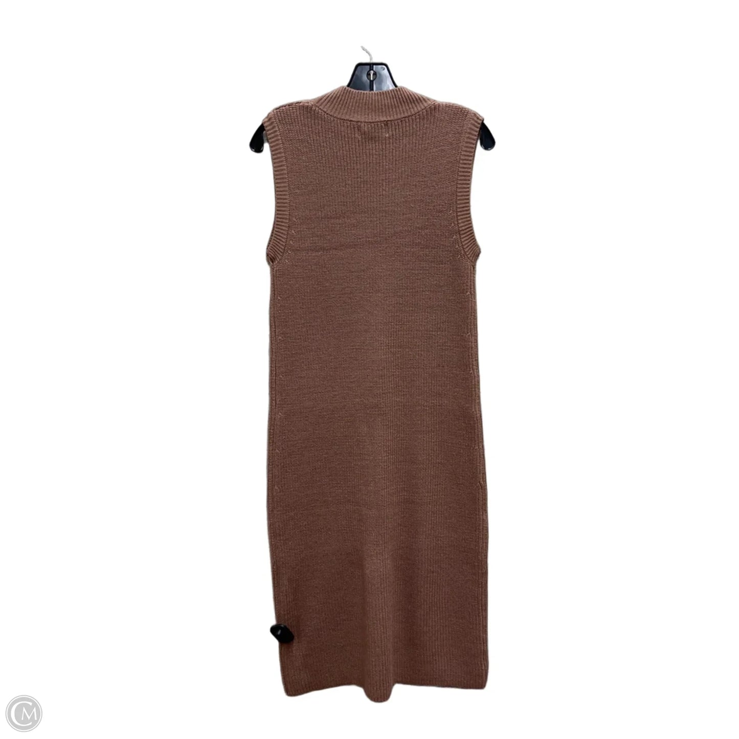 Dress Sweater By Be Cool In Brown, Size: S