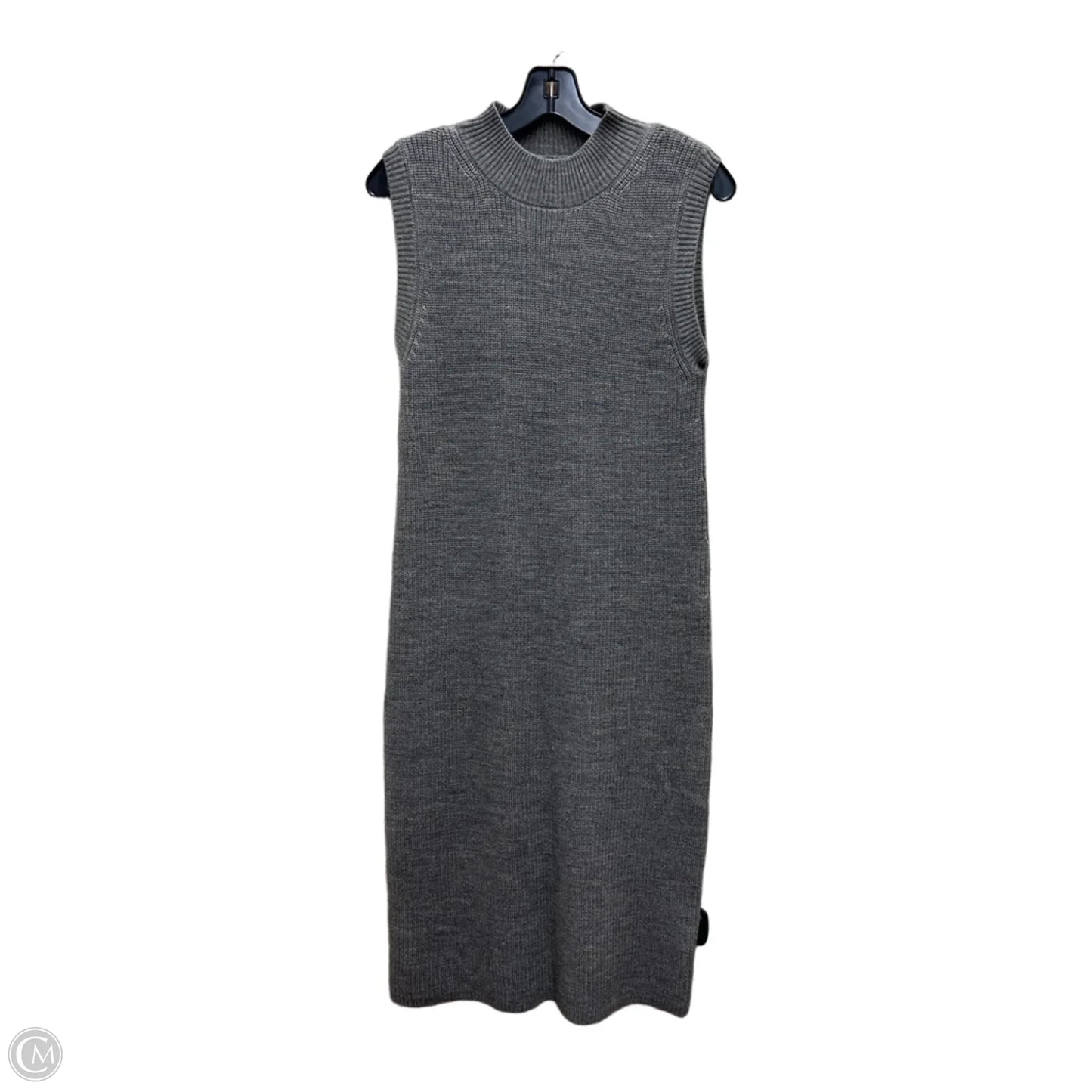 Dress Sweater By Be Cool In Grey, Size: S