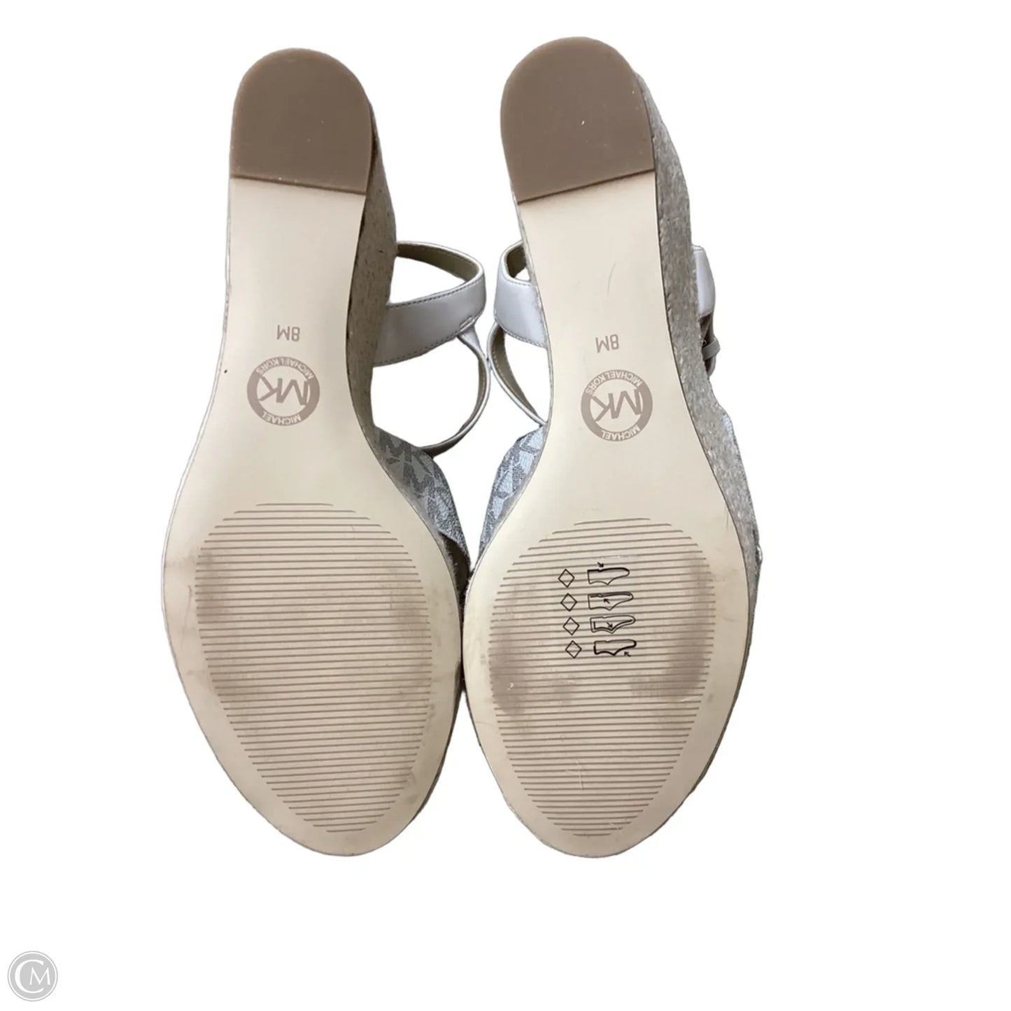 Sandals Heels Platform By Michael By Michael Kors In Cream, Size: 8