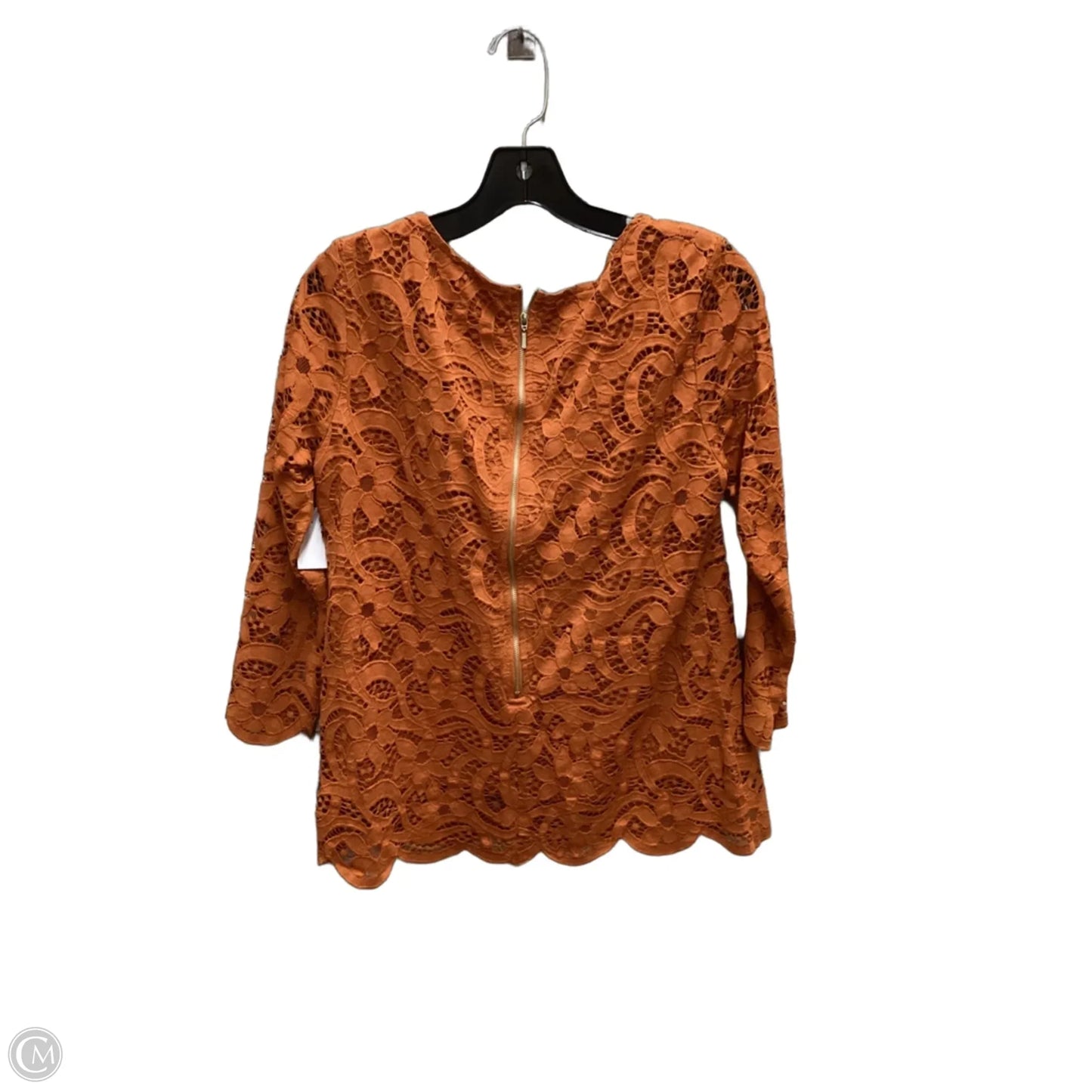 Blouse Long Sleeve By Nanette By Nanette Lepore In Orange, Size: M