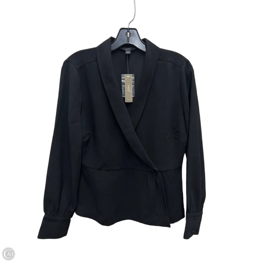 Blouse Long Sleeve By J. Crew In Black, Size: S