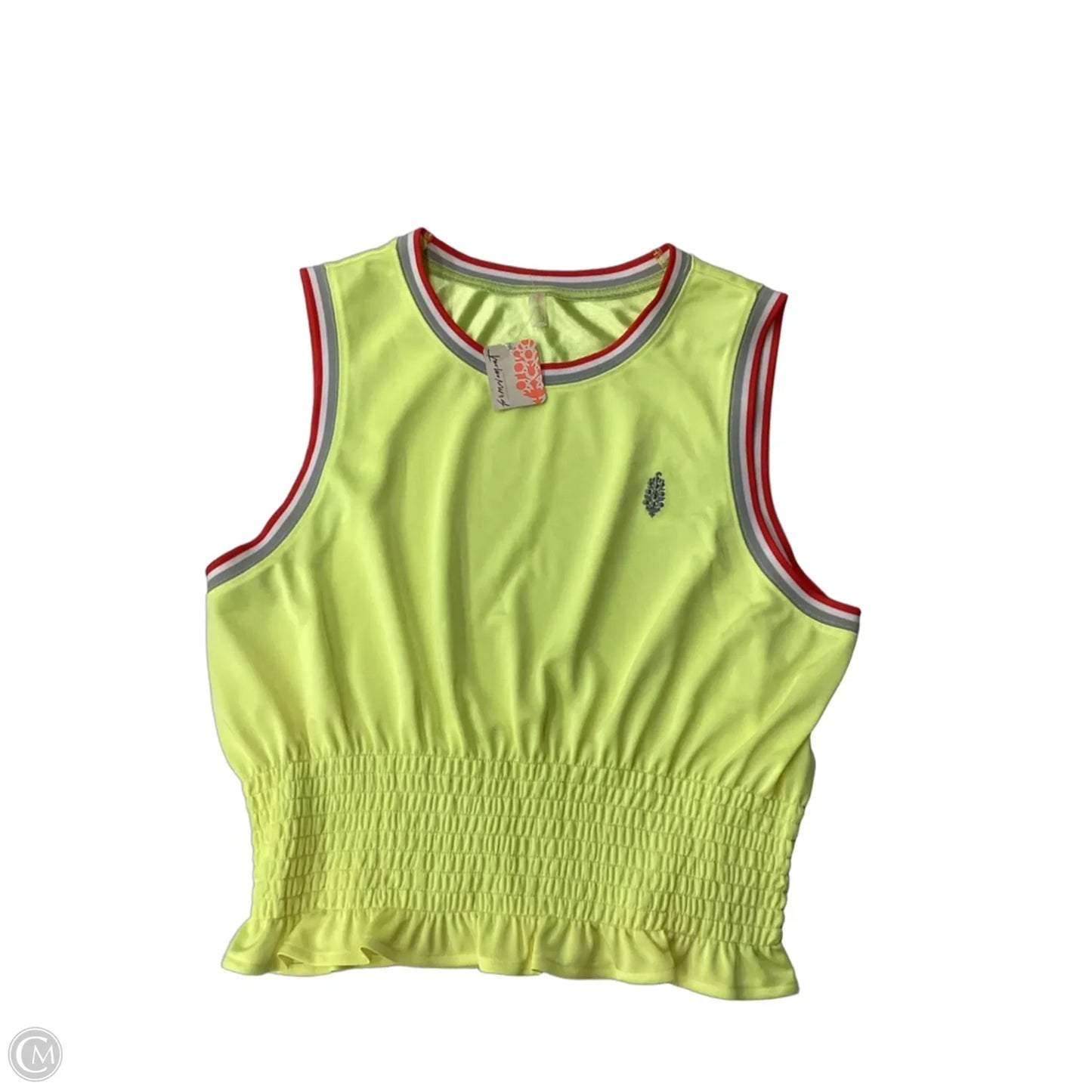 Top Sleeveless By Free People In Yellow, Size: Xl