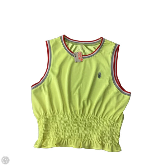 Top Sleeveless By Free People In Yellow, Size: Xl