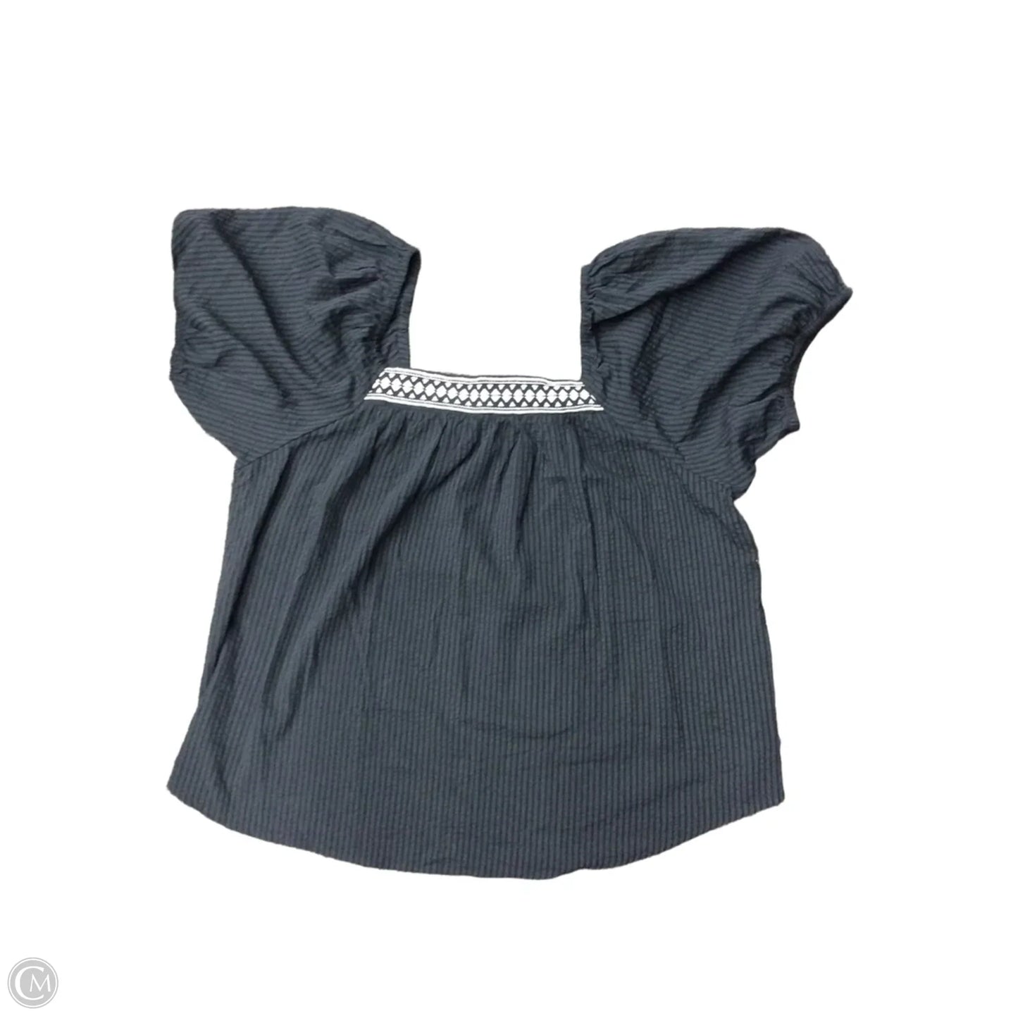 Top Short Sleeve By Maurices In Black, Size: 1x