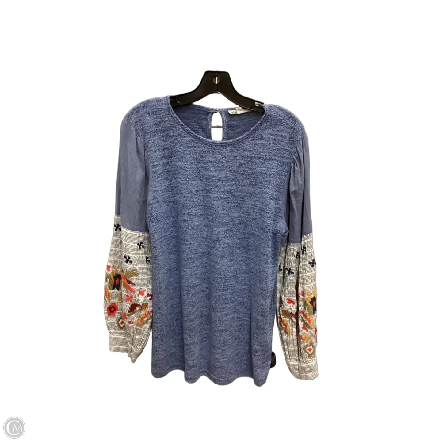 Top Long Sleeve By Indigo Thread In Blue, Size: M