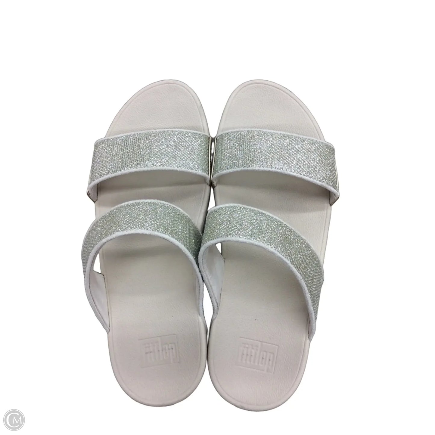 Sandals Heels Wedge By Fitflop In Beige, Size: 9