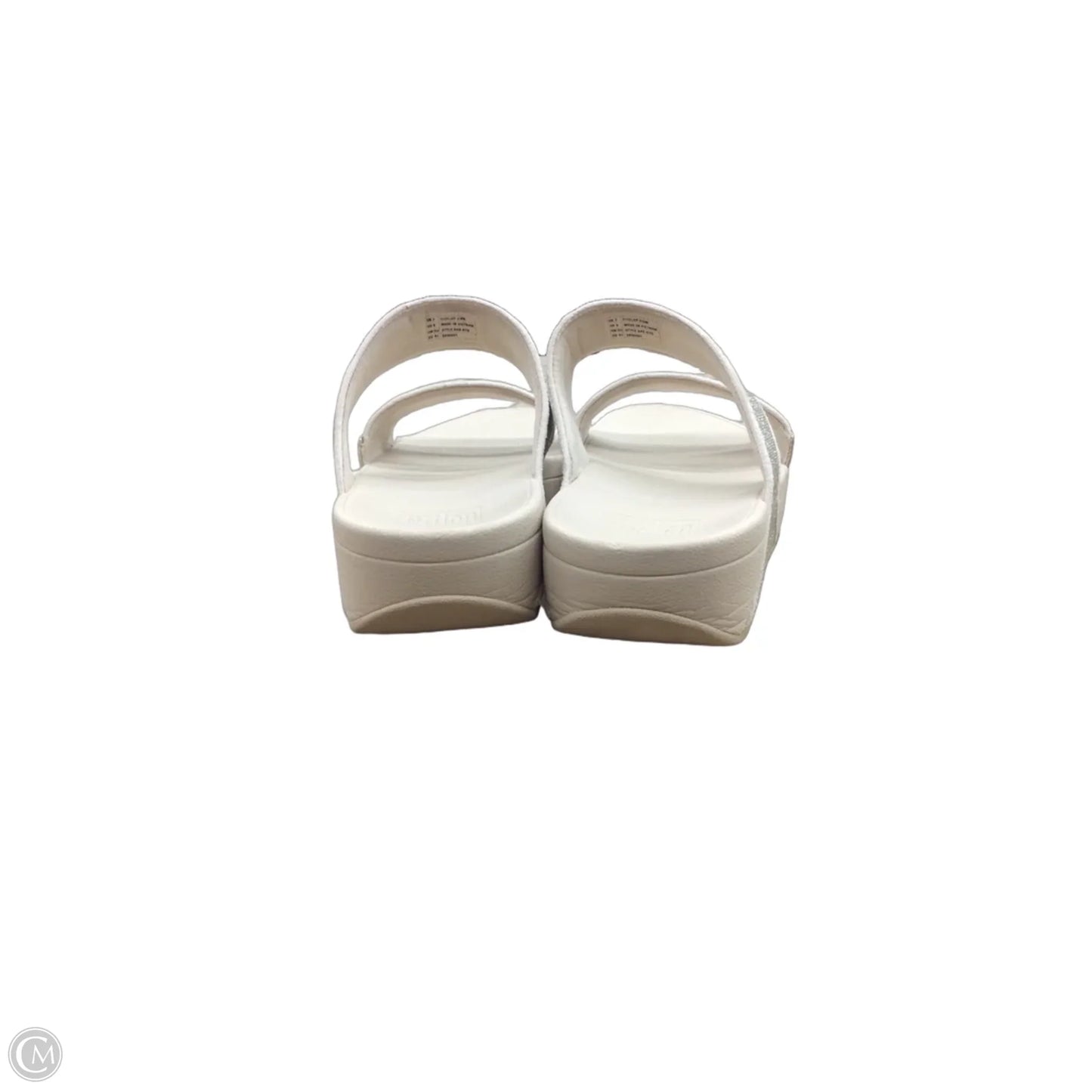 Sandals Heels Wedge By Fitflop In Beige, Size: 9