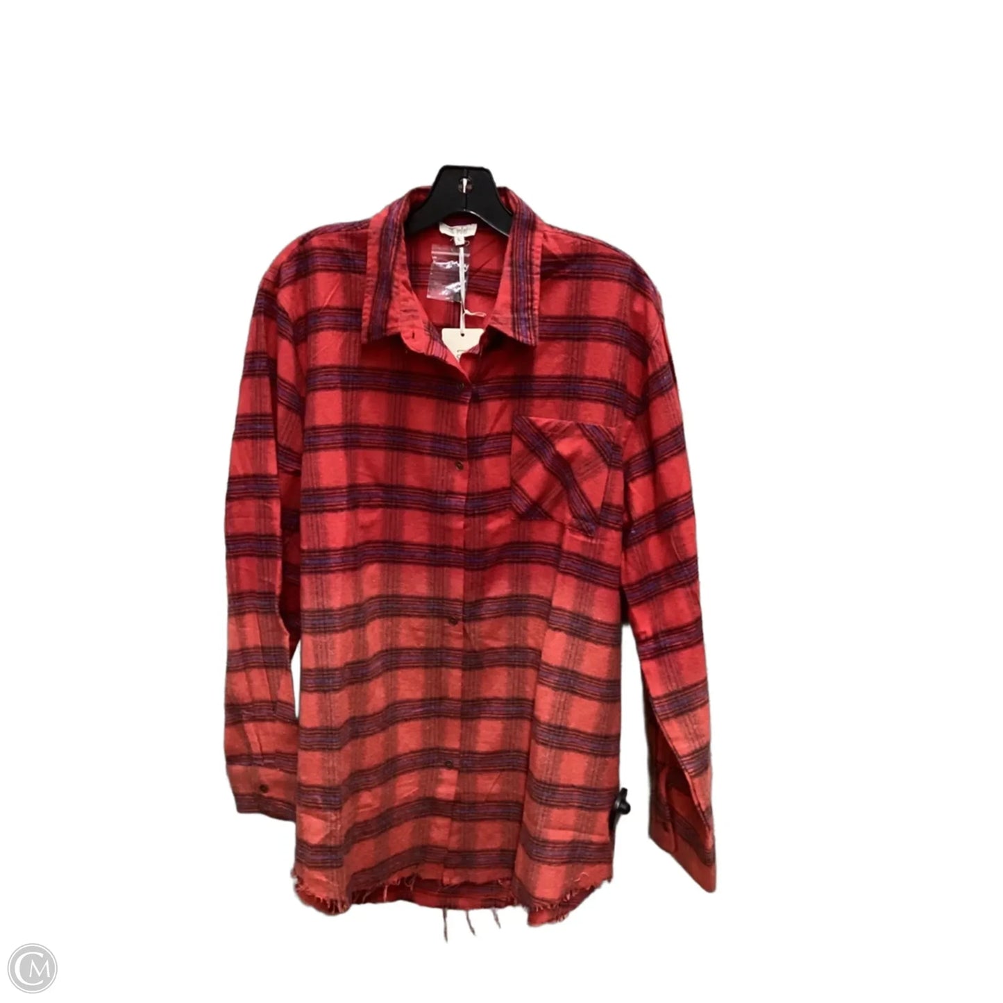 Top Long Sleeve By La Miel In Red, Size: L