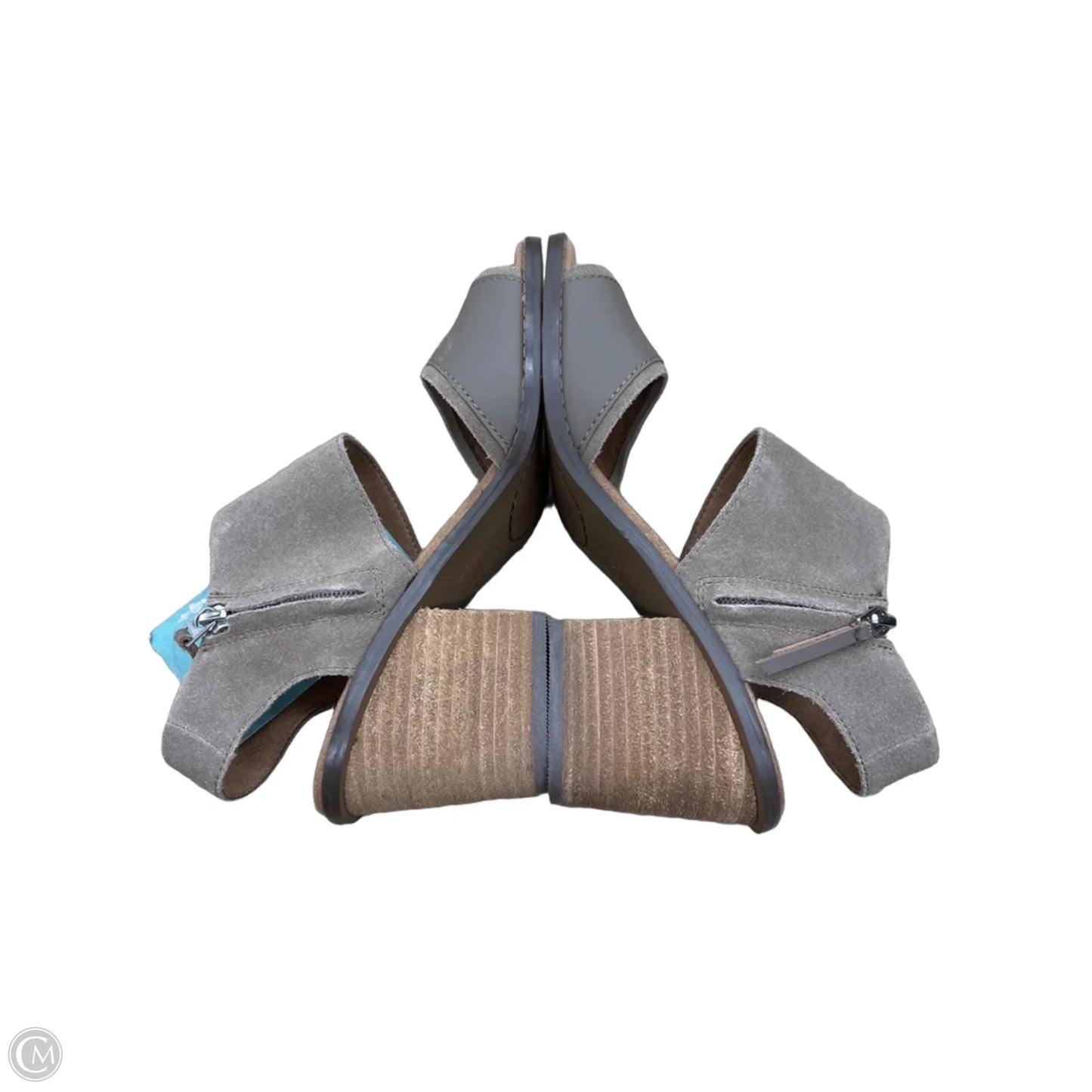 Sandals Heels Block By Toms In Taupe, Size: 6.5