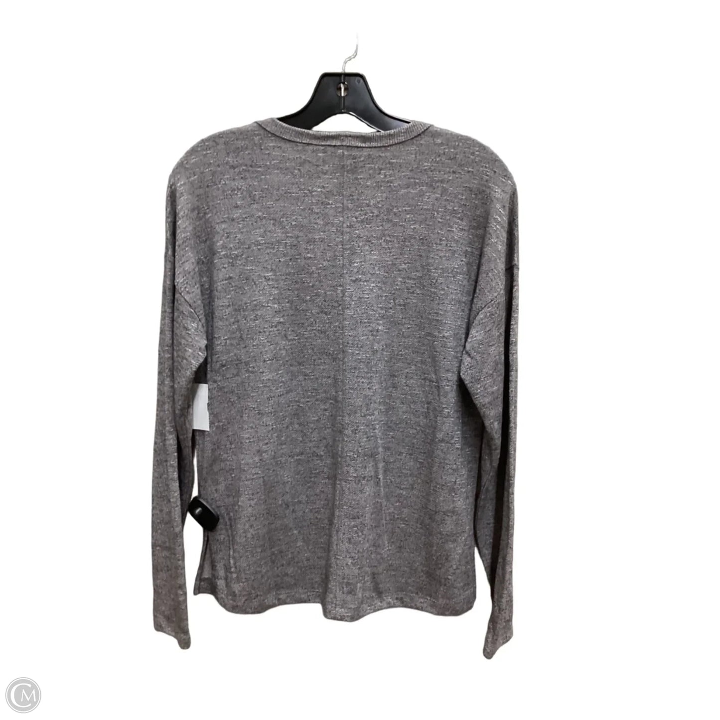 Top Long Sleeve Basic By Clothes Mentor In Grey, Size: S