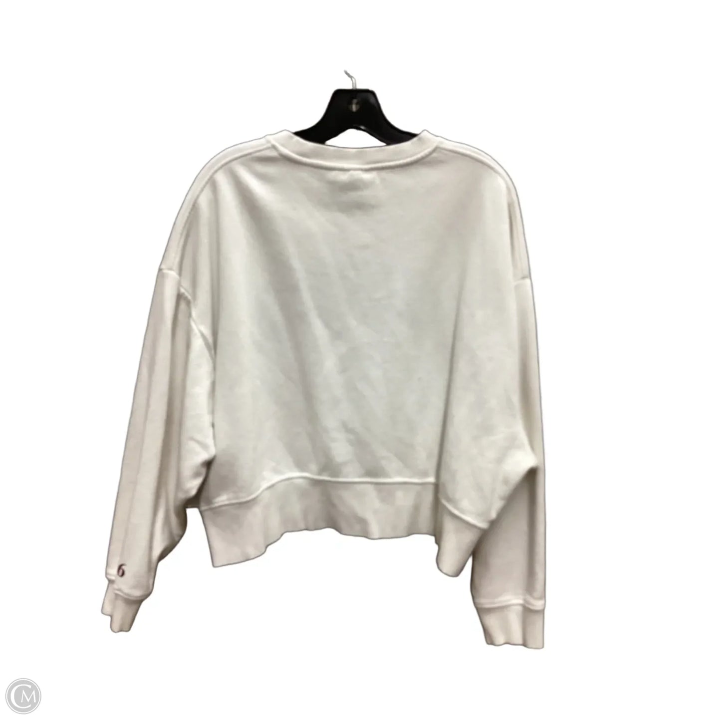Sweatshirt Crewneck By Clothes Mentor In Cream, Size: S