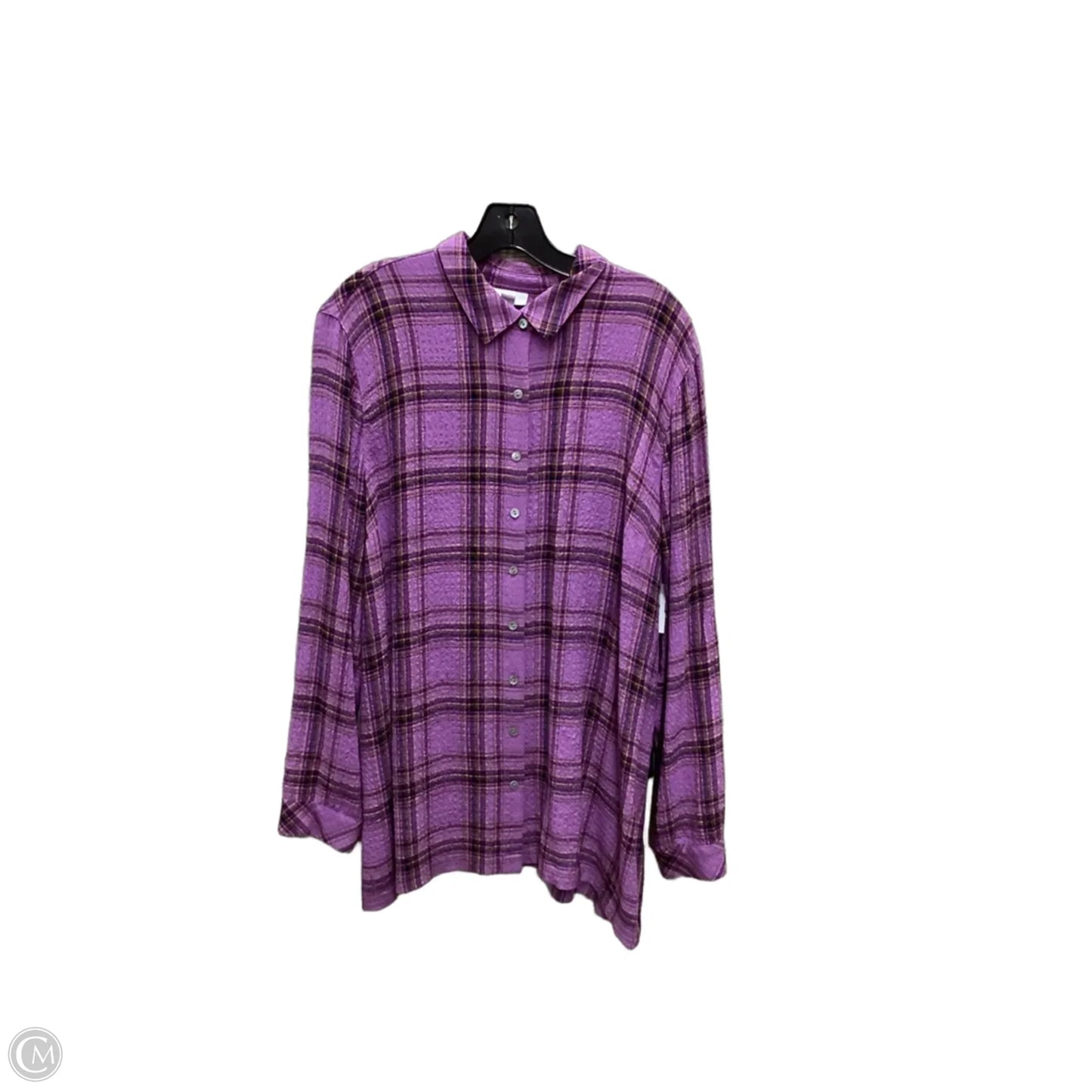 Top Long Sleeve By J. Jill In Purple, Size: L