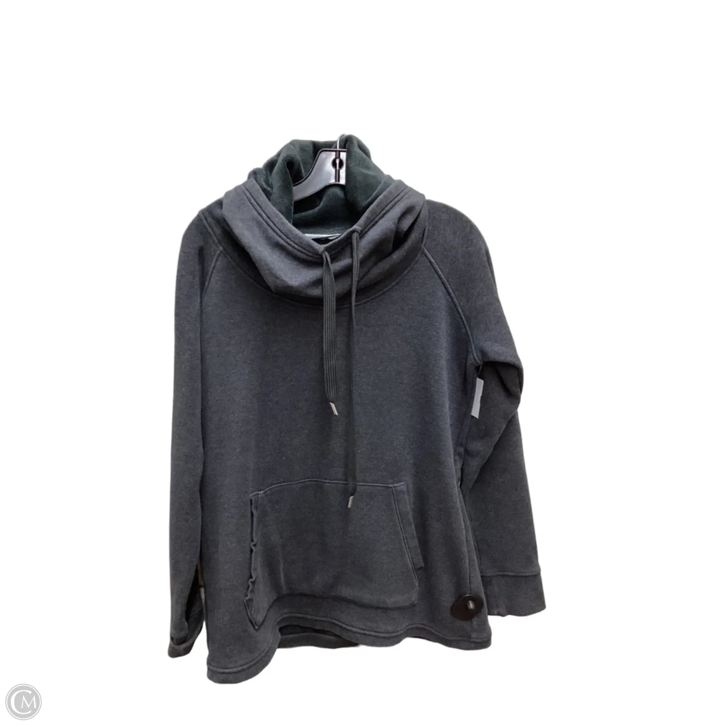 Athletic Sweatshirt Hoodie By Athleta In Grey, Size: M