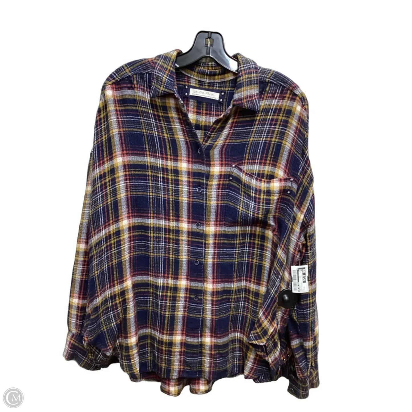 Top Long Sleeve By We The Free In Plaid Pattern, Size: Xs