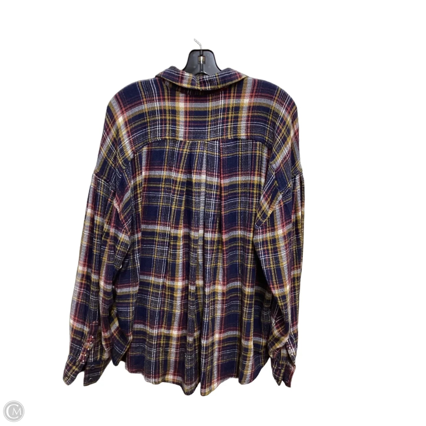 Top Long Sleeve By We The Free In Plaid Pattern, Size: Xs