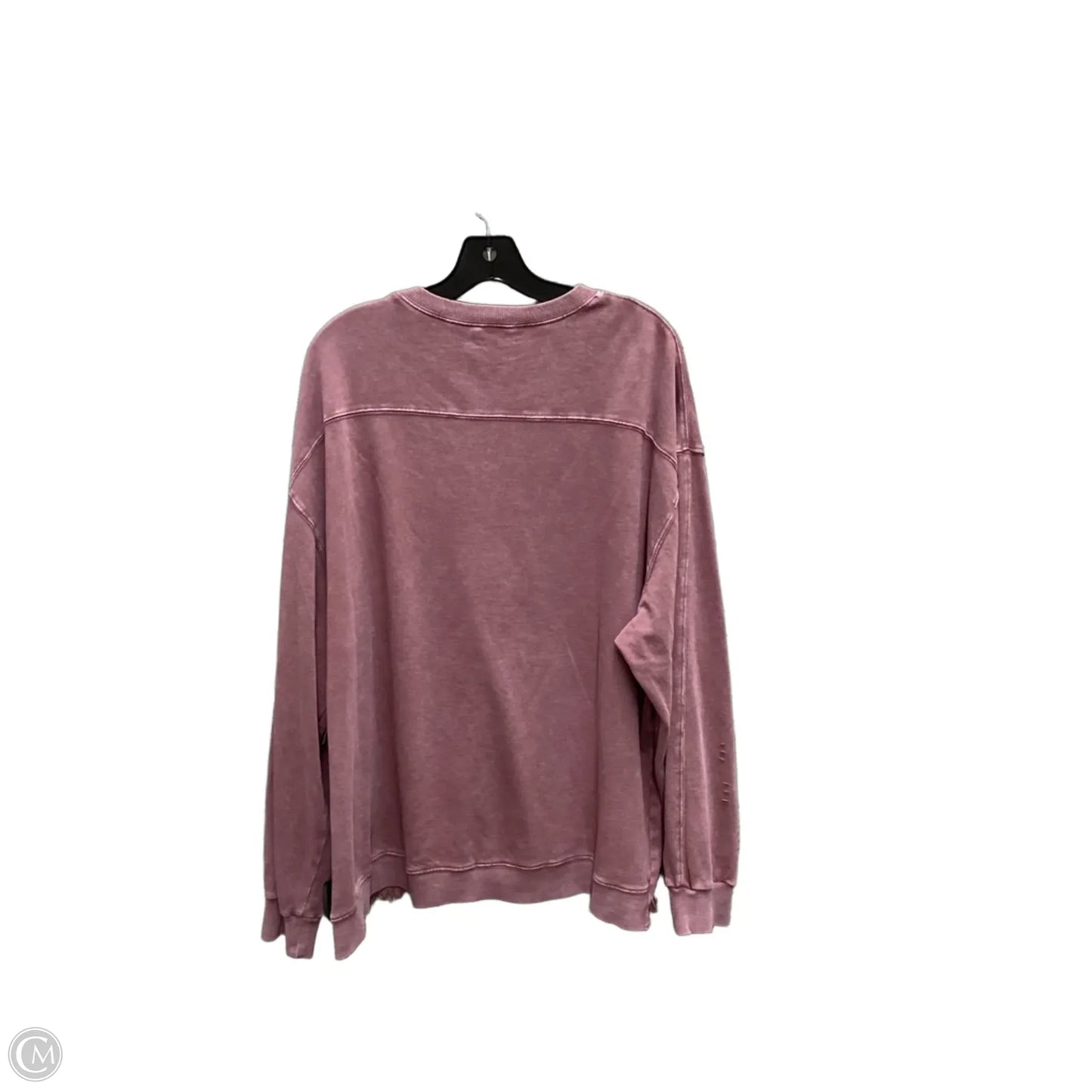 Top Long Sleeve By Easel In Pink, Size: L