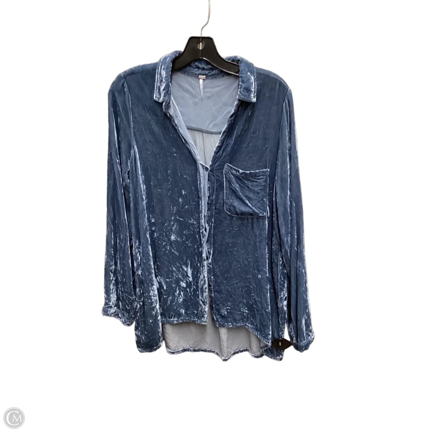 Top Long Sleeve By Clothes Mentor In Blue, Size: M