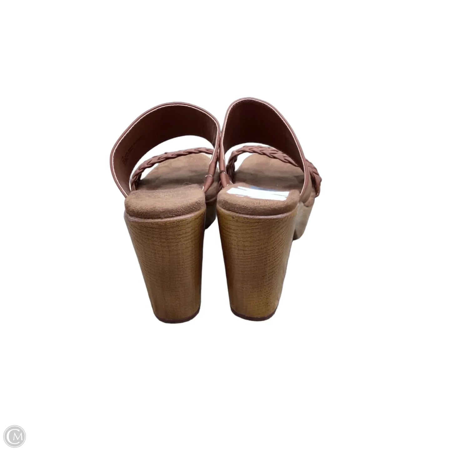 Sandals Heels Platform By Cliffs By White Mountain In Brown, Size: 7