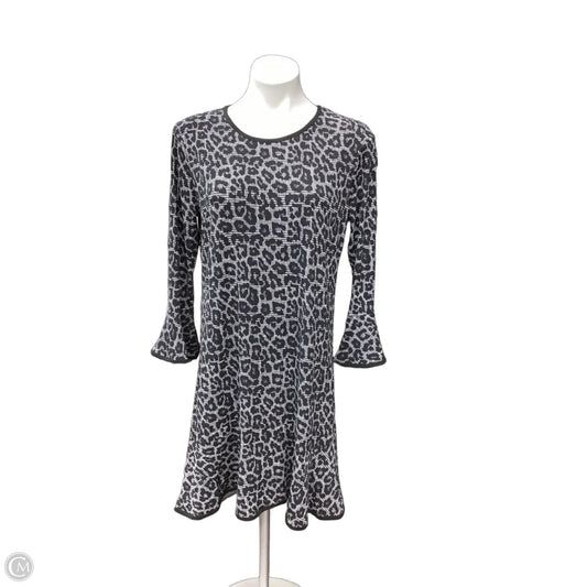 Dress Casual Midi By Michael By Michael Kors In Black & White, Size: L