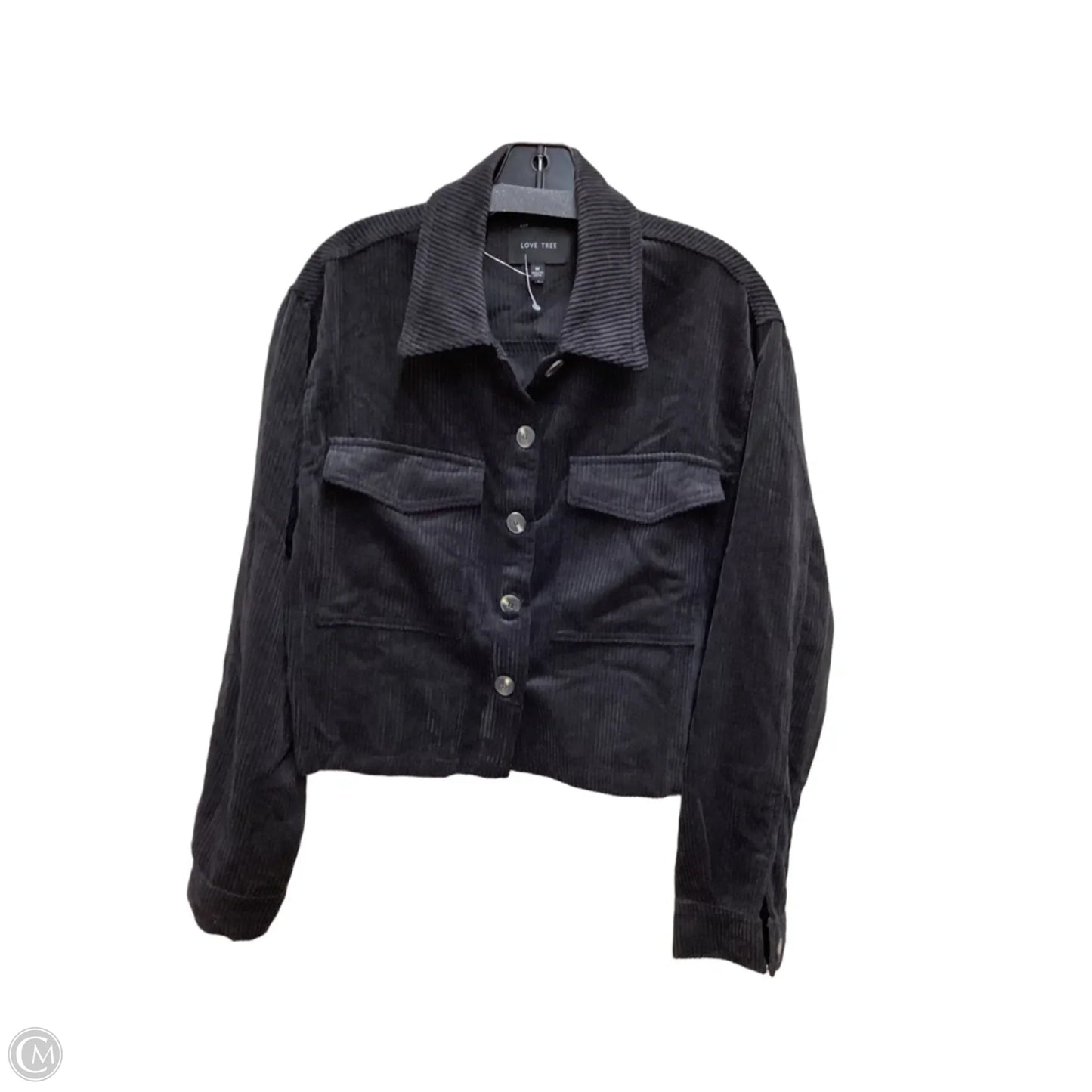 Top Long Sleeve By Love Tree In Black, Size: M