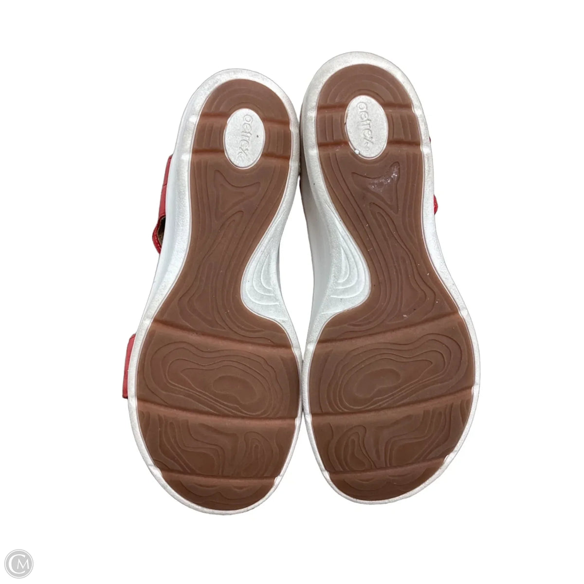 Sandals Flats By Aetrex In Red, Size: 10