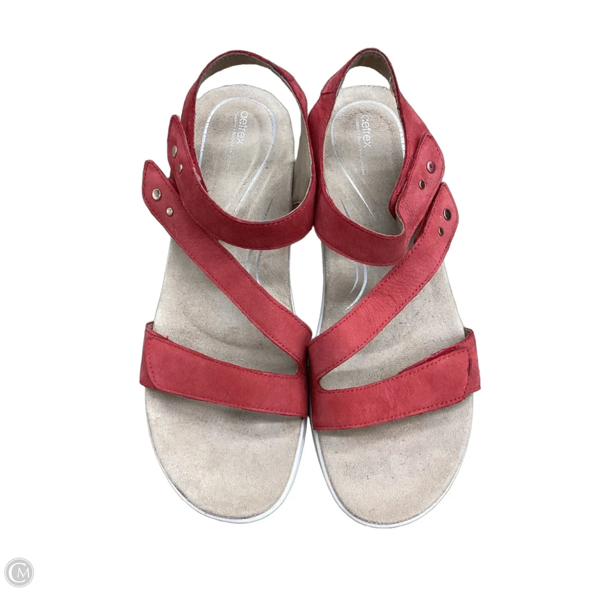 Sandals Flats By Aetrex In Red, Size: 10