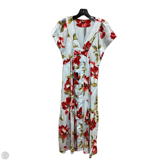 Dress Casual Midi By Anthropologie In Tropical Print, Size: S