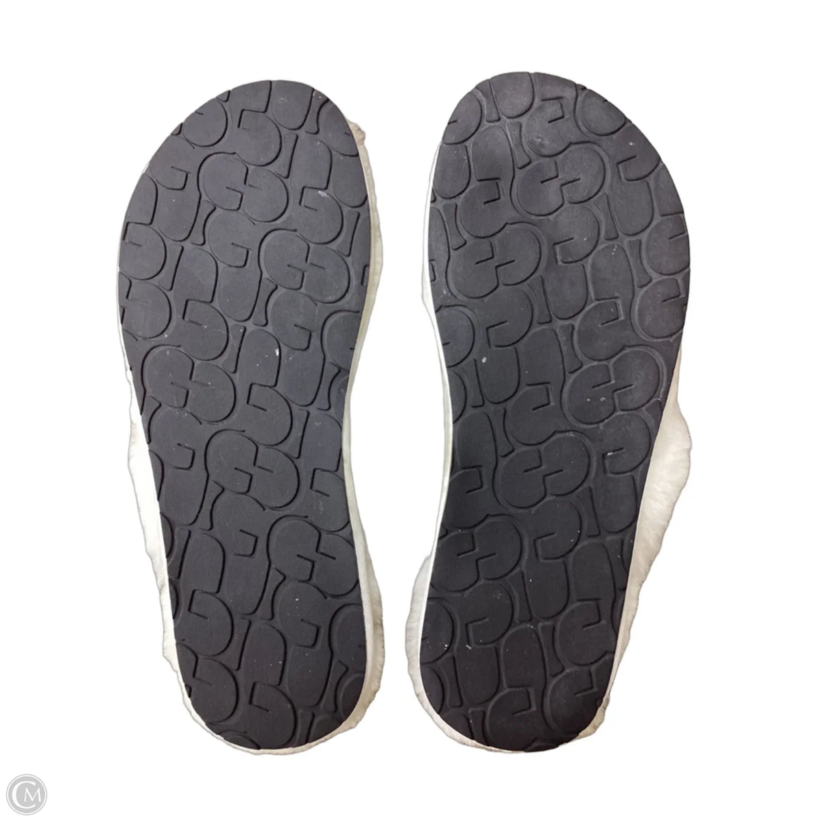 Slippers Designer By Ugg In Cream, Size: 8